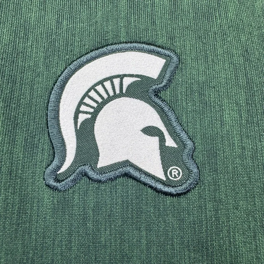 Michigan State Spartans Quarter Zip Pullover Mens Large Nike Performance Stretch